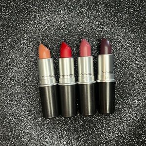 ‼️AUTHENTIC‼️ MAC lipstick LOT! (Includes 4 lipstick)